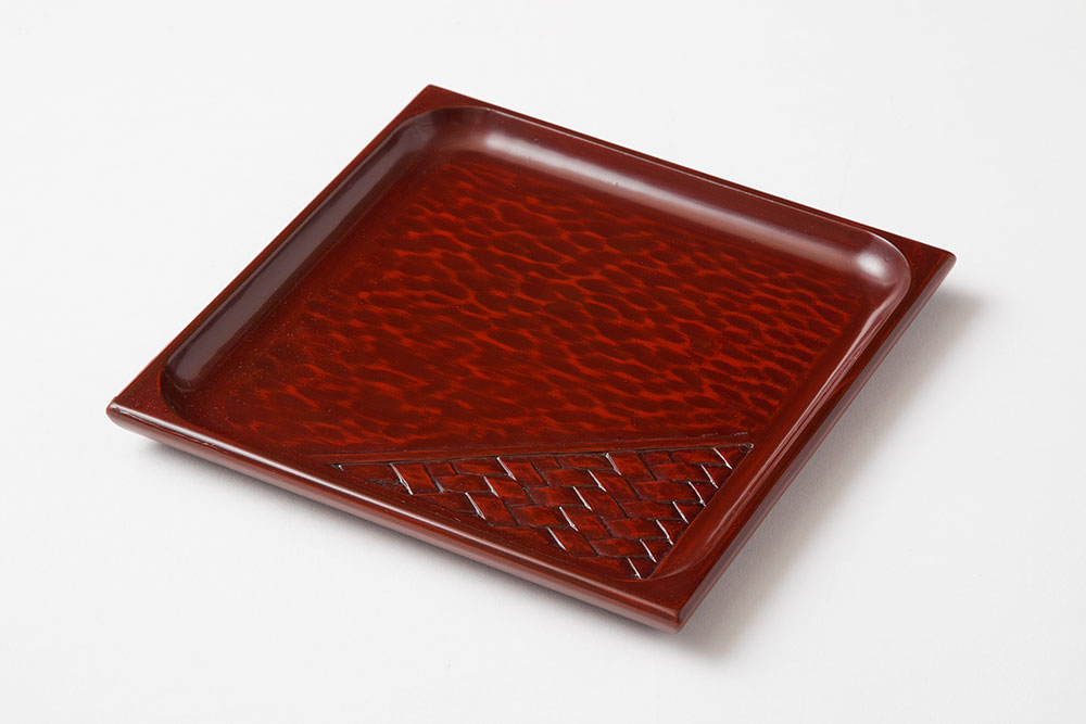 角盆 7×7 網代