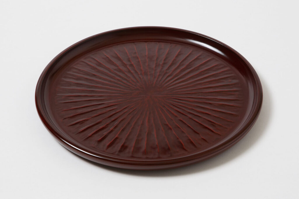 丸盆9寸 八方刀痕